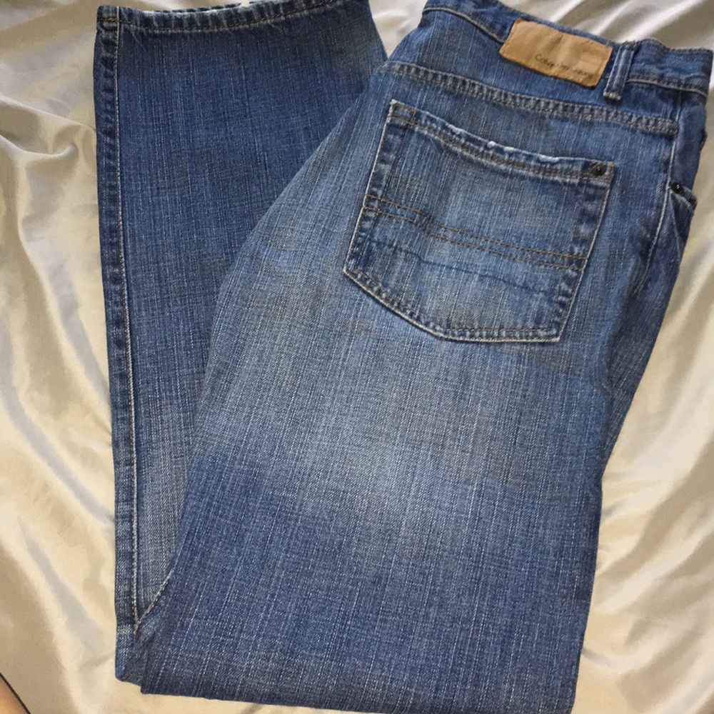 Calvin Klein blue jeans